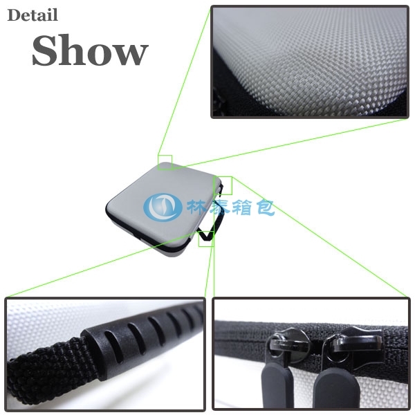 (非標準大號)銀色 EVA相機包拉牌把手細節(jié) (非標準大號)銀色 EVA相機包拉牌把手細節(jié)