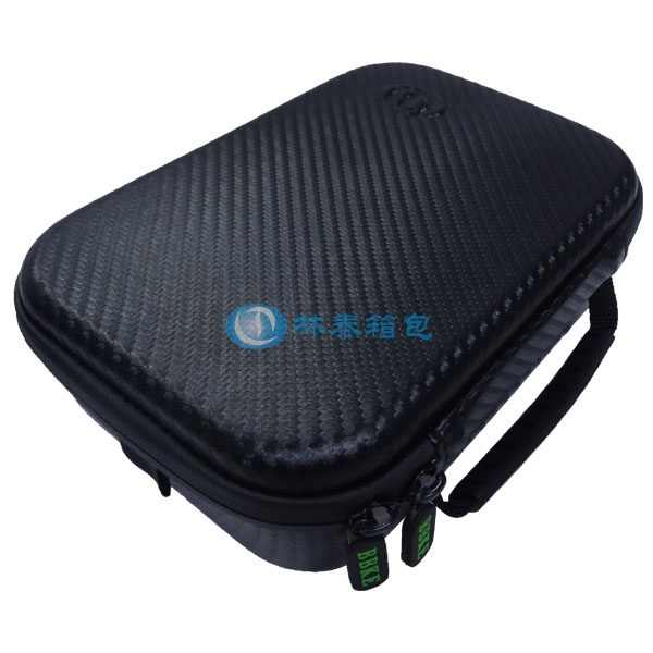 （非標準小號）黑色pu EVA相機包拉牌細節(jié)